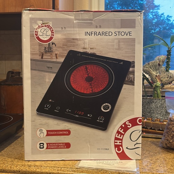 Chef’s Counter Infrared Digital Stove New In BOX size 16x4xx13 - Picture 6 of 6